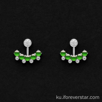 Jadeite Jade Stud Earrings